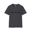 Unapologetically black unisex softstyle tee