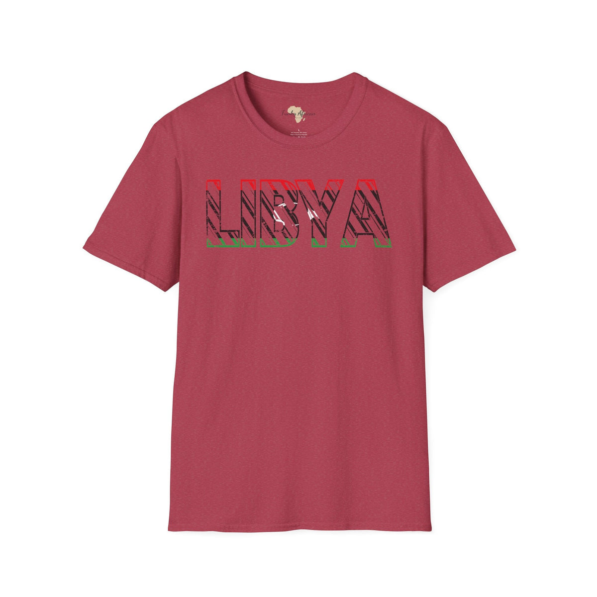 Libya text unisex softstyle tee Funky African