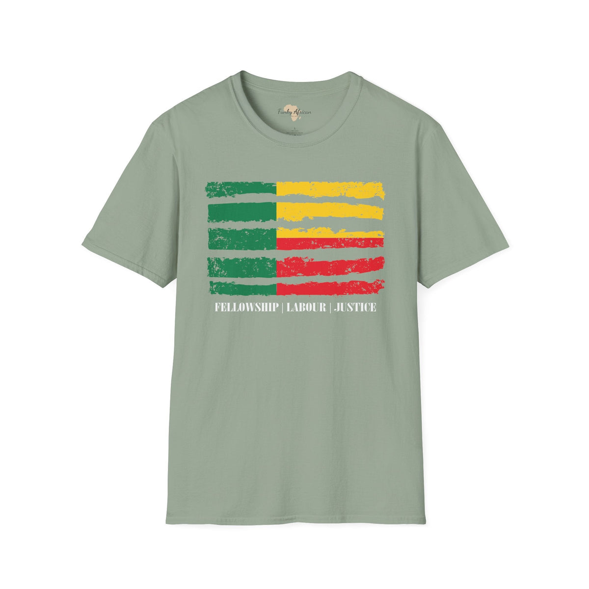 Benin strip unisex softstyle tee Funky African