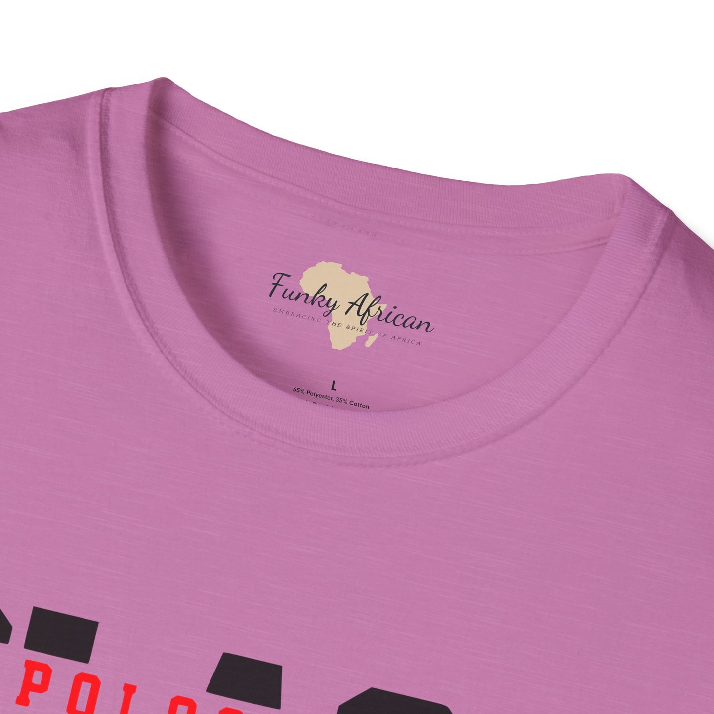 Unapologetically black unisex softstyle tee