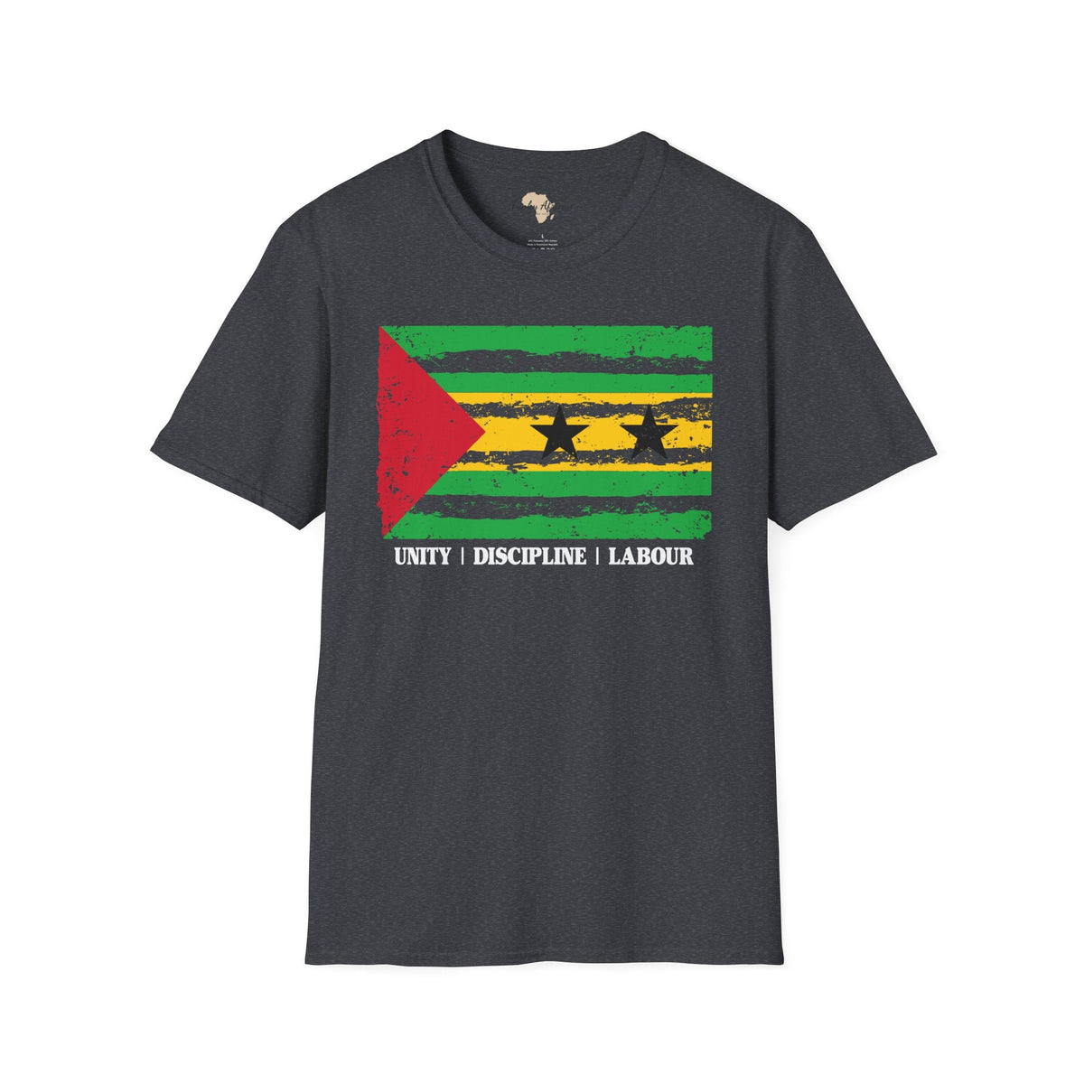 São Tomé and Príncipe strip unisex softstyle tee Funky African