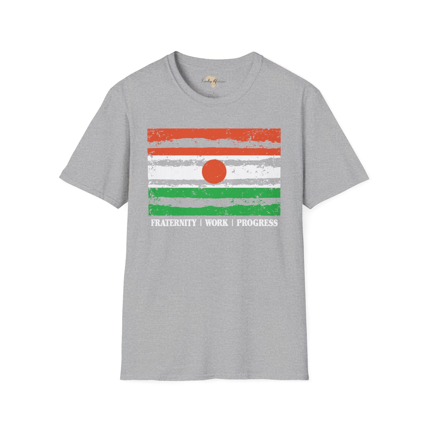 Nigerien strip unisex softstyle tee