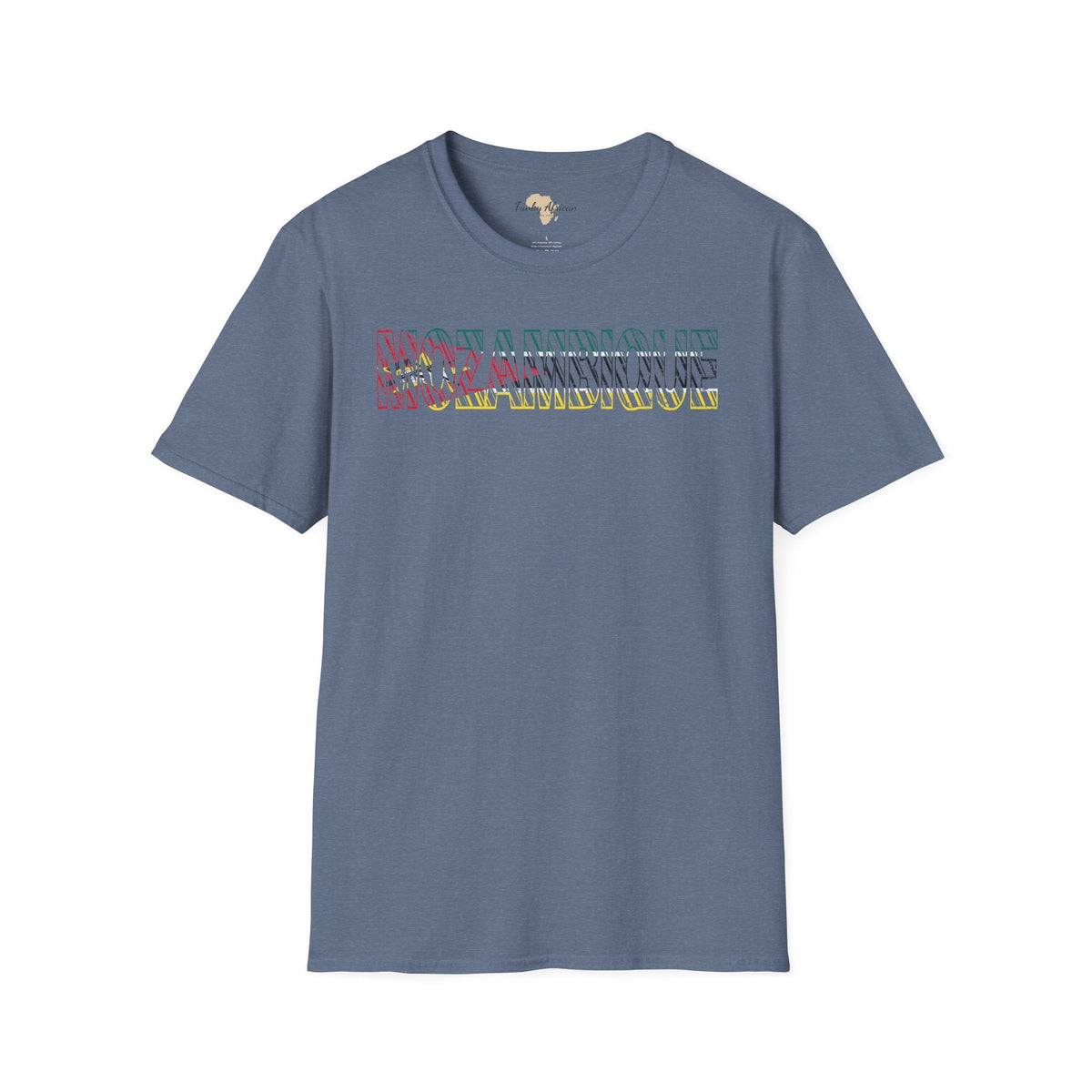 Mozambique text unisex softstyle tee Funky African
