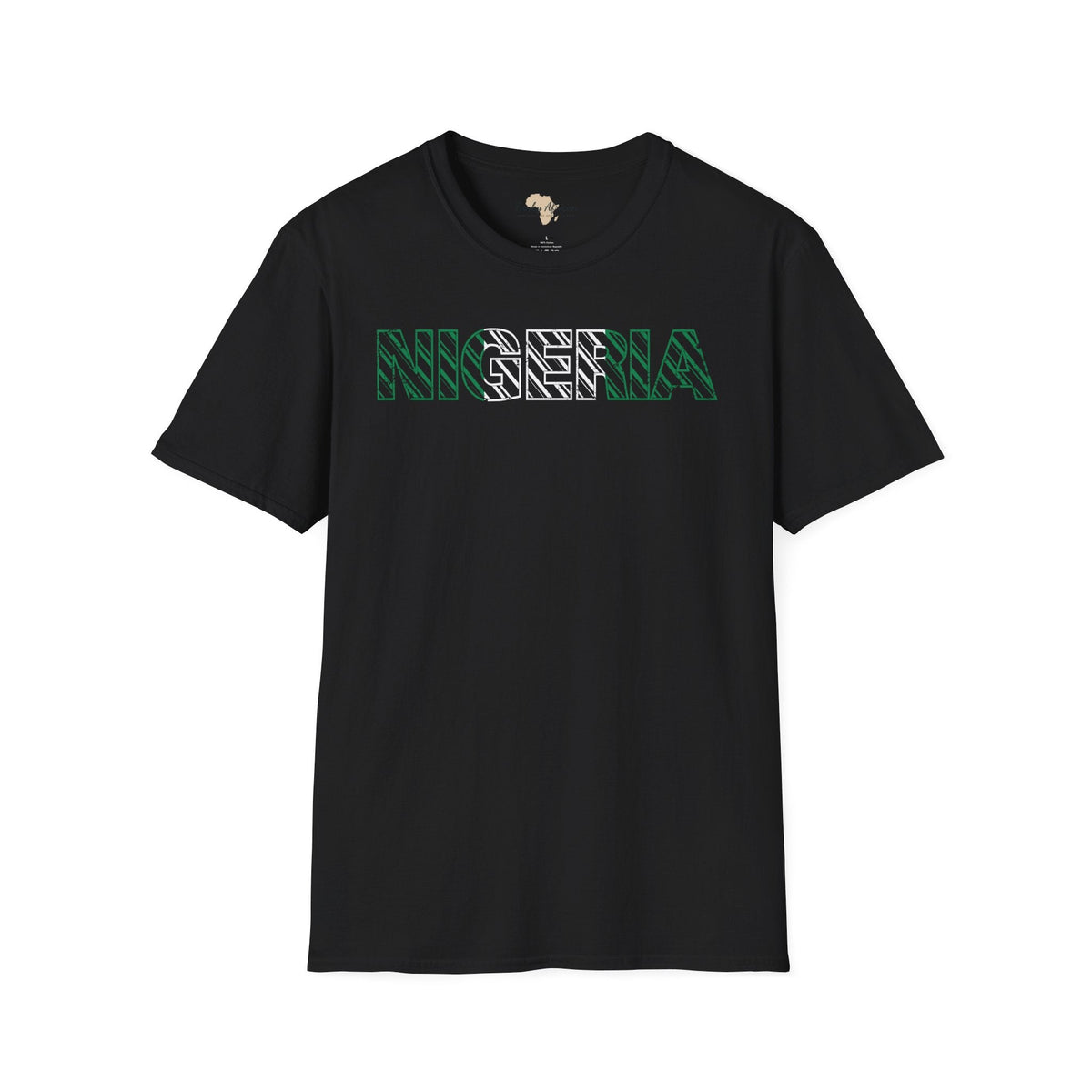 Nigeria text unisex softstyle tee Funky African