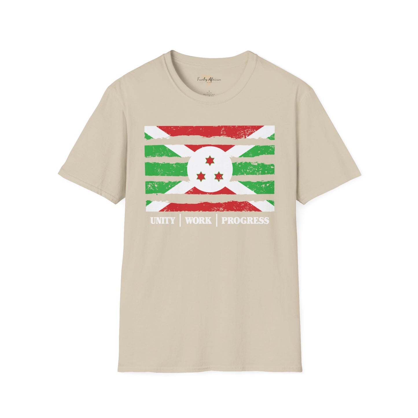 Burundi strip unisex softstyle tee