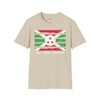 Burundi strip unisex softstyle tee
