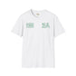 Nigeria text unisex softstyle tee