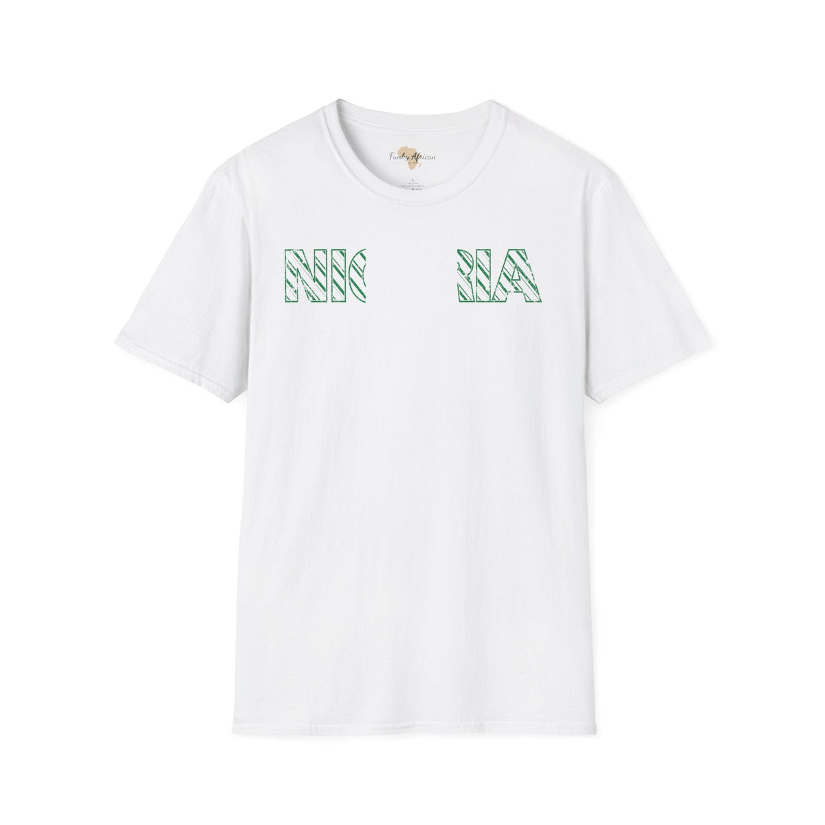 Nigeria text unisex softstyle tee Funky African