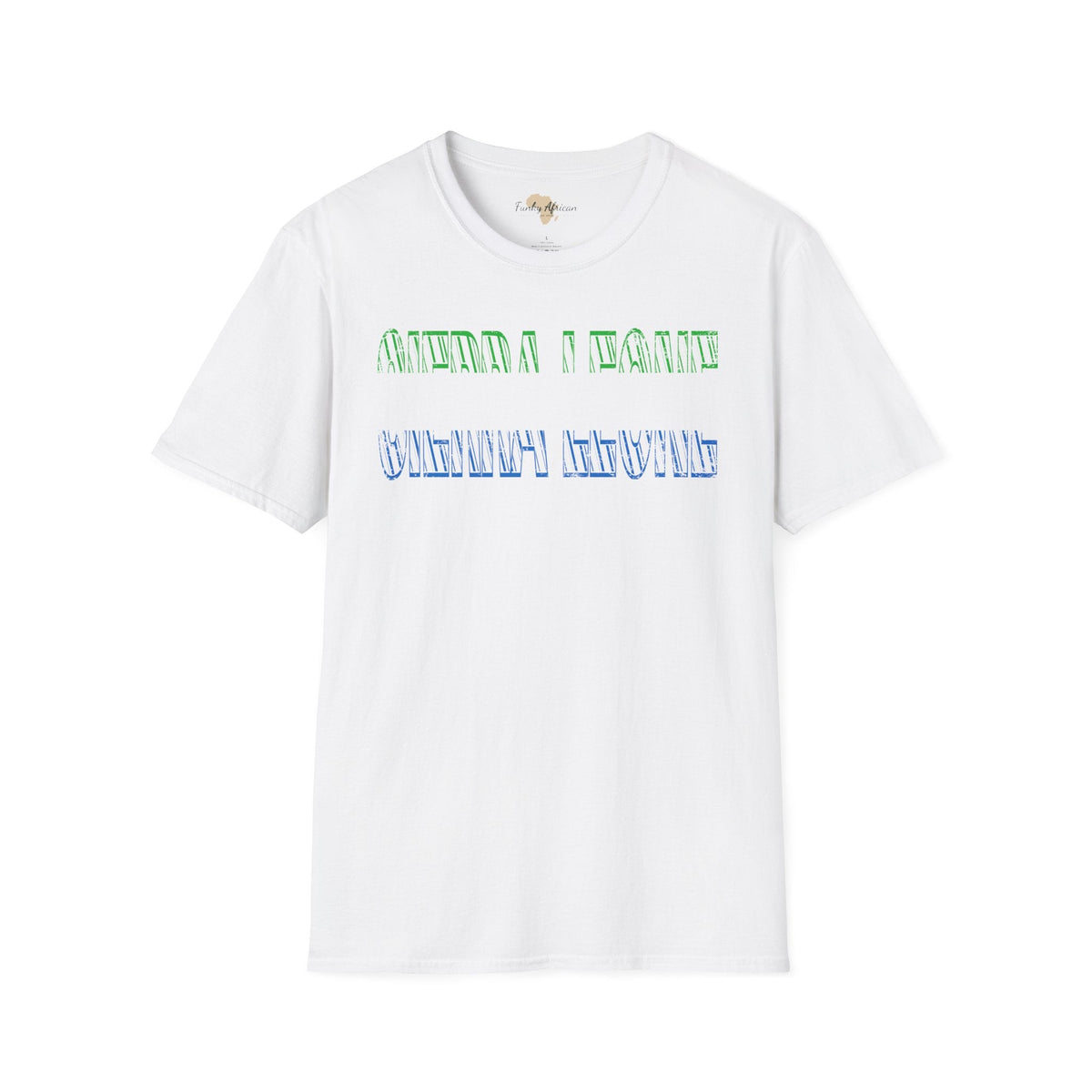 Sierra Leone text unisex softstyle tee Funky African