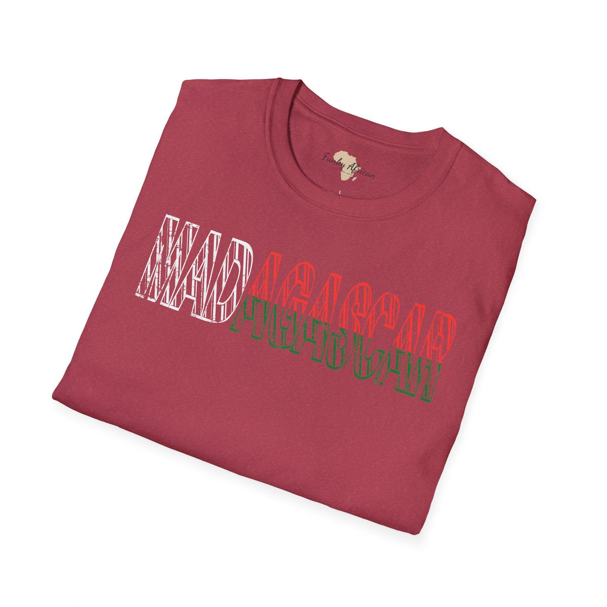 Madagascar text unisex softstyle tee Funky African