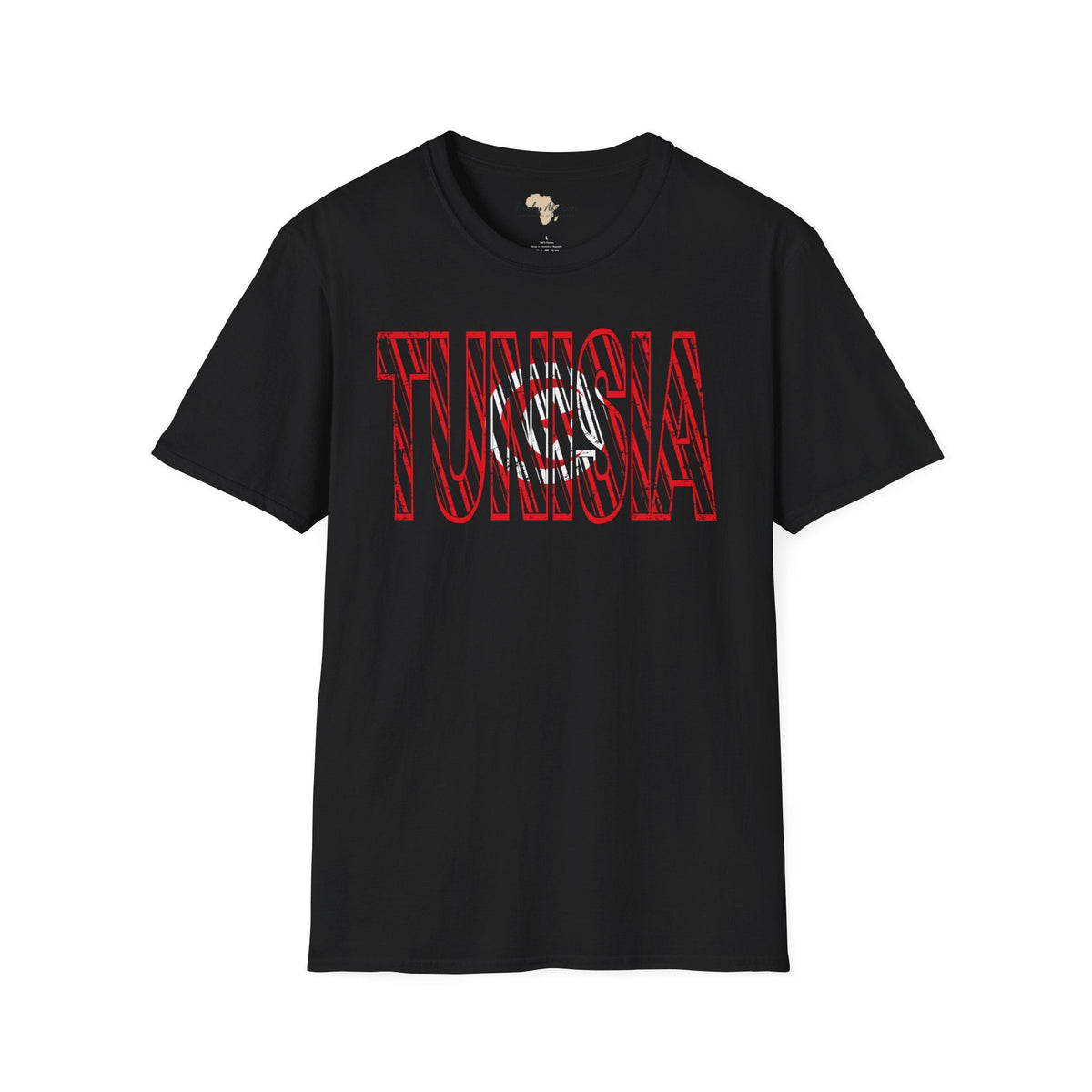 Tunisia text unisex softstyle tee Funky African