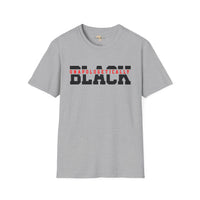 Unapologetically black unisex softstyle tee