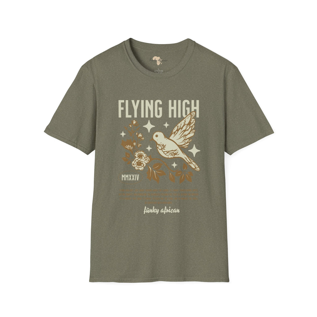 Flying High unisex tee Funky African