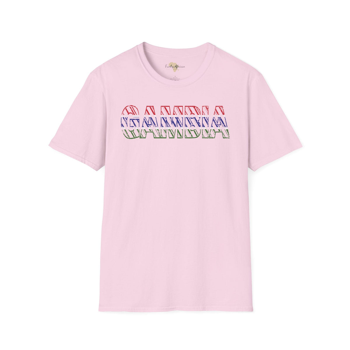 Gambia text unisex softstyle tee Funky African