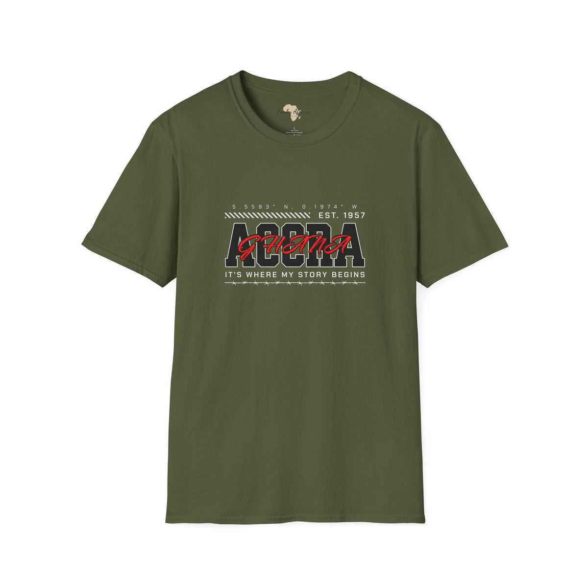 Accra Ghana unisex softstyle tee Funky African