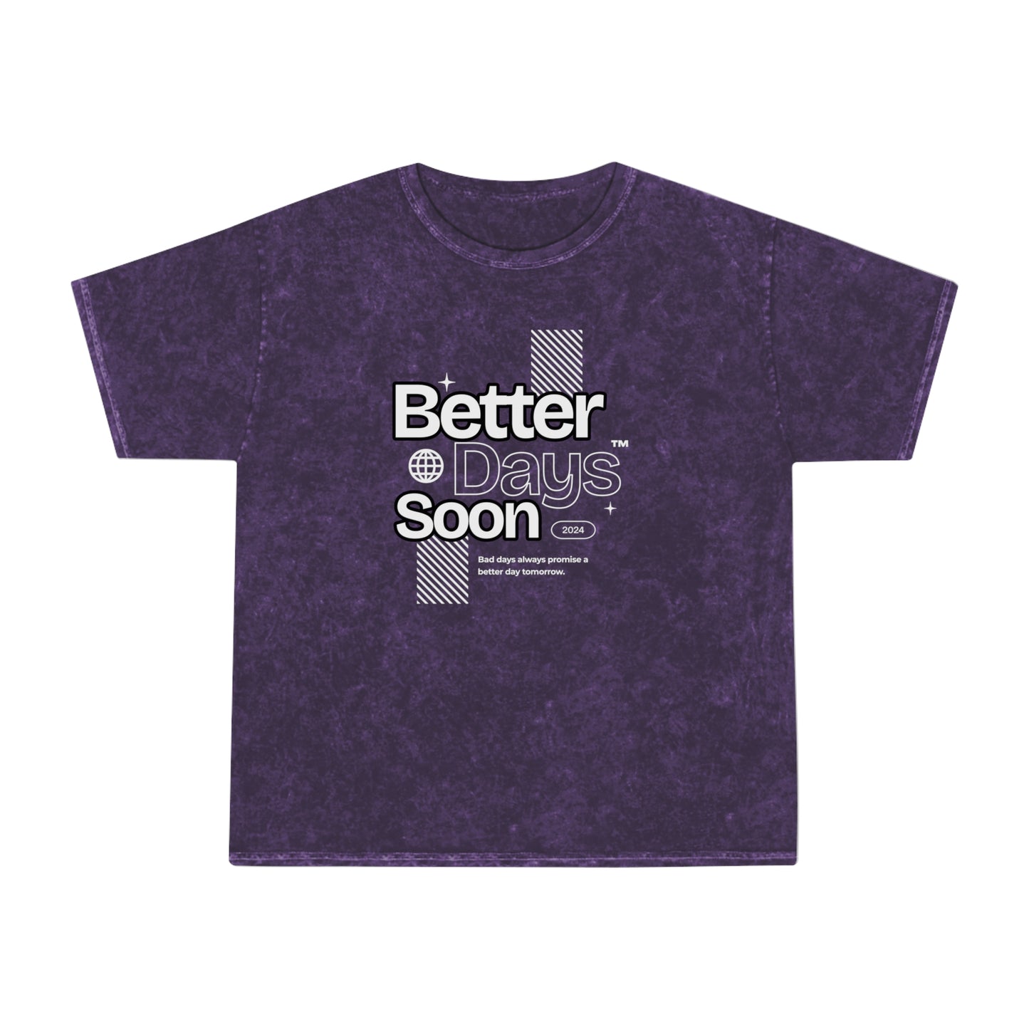 Better days soon unisex wash tee