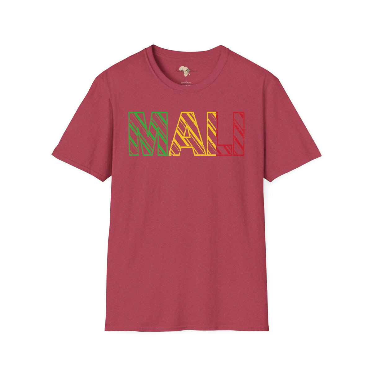 Malian text unisex softstyle tee Funky African
