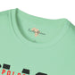 Unapologetically black unisex softstyle tee