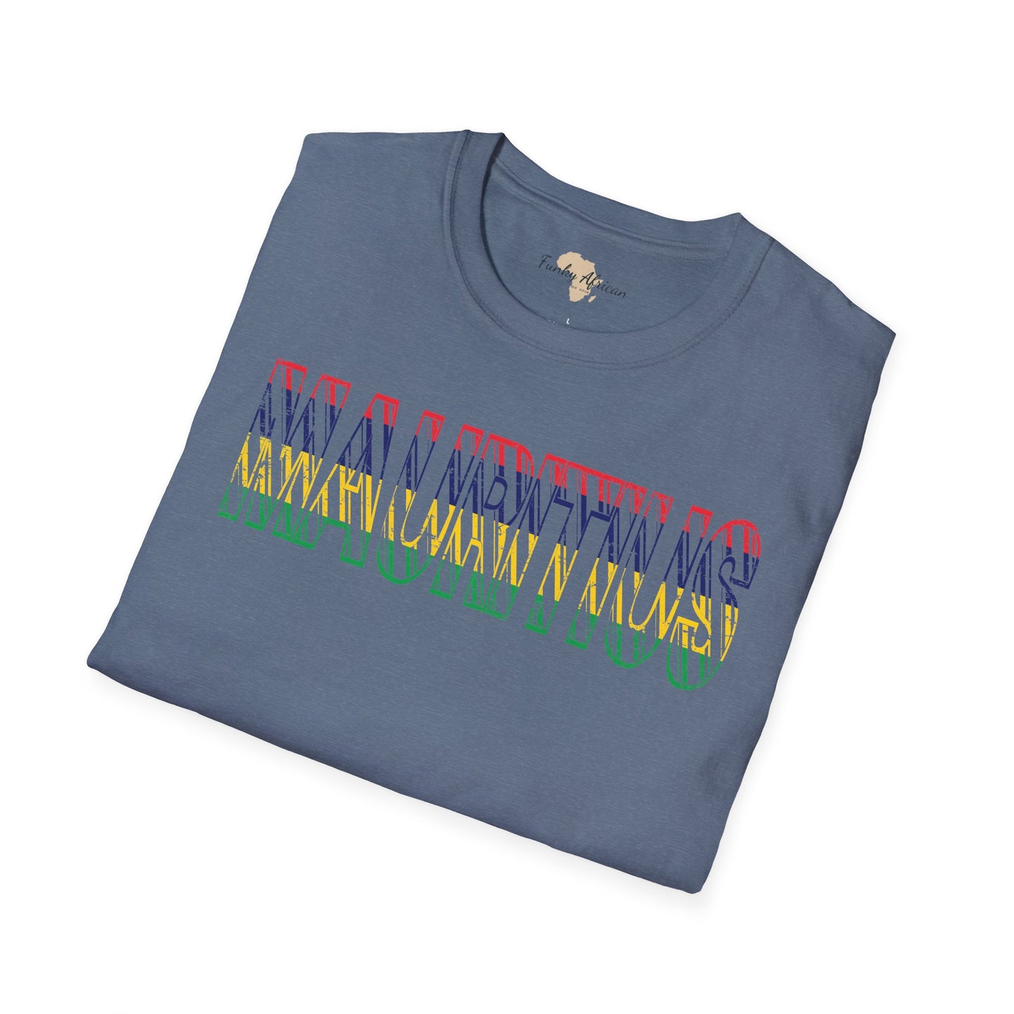 Mauritius text unisex softstyle tee