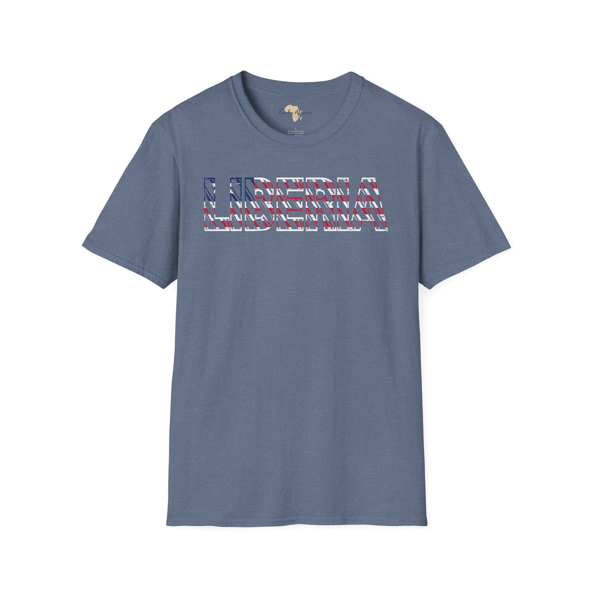 Liberia text unisex softstyle tee Funky African
