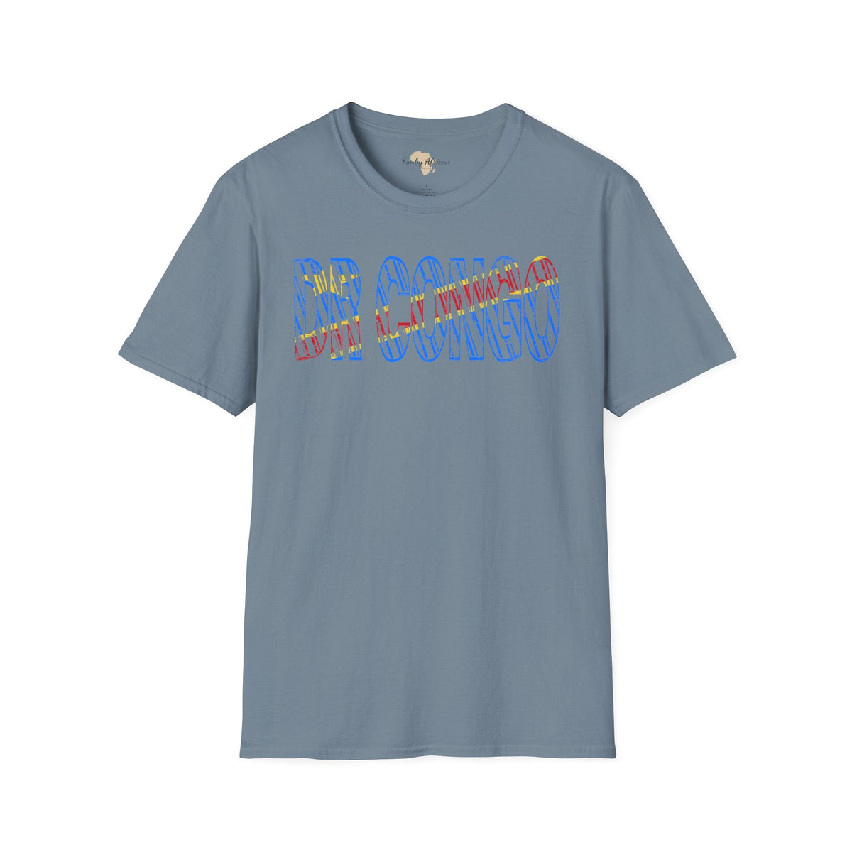 DR Congo text unisex softstyle tee Funky African