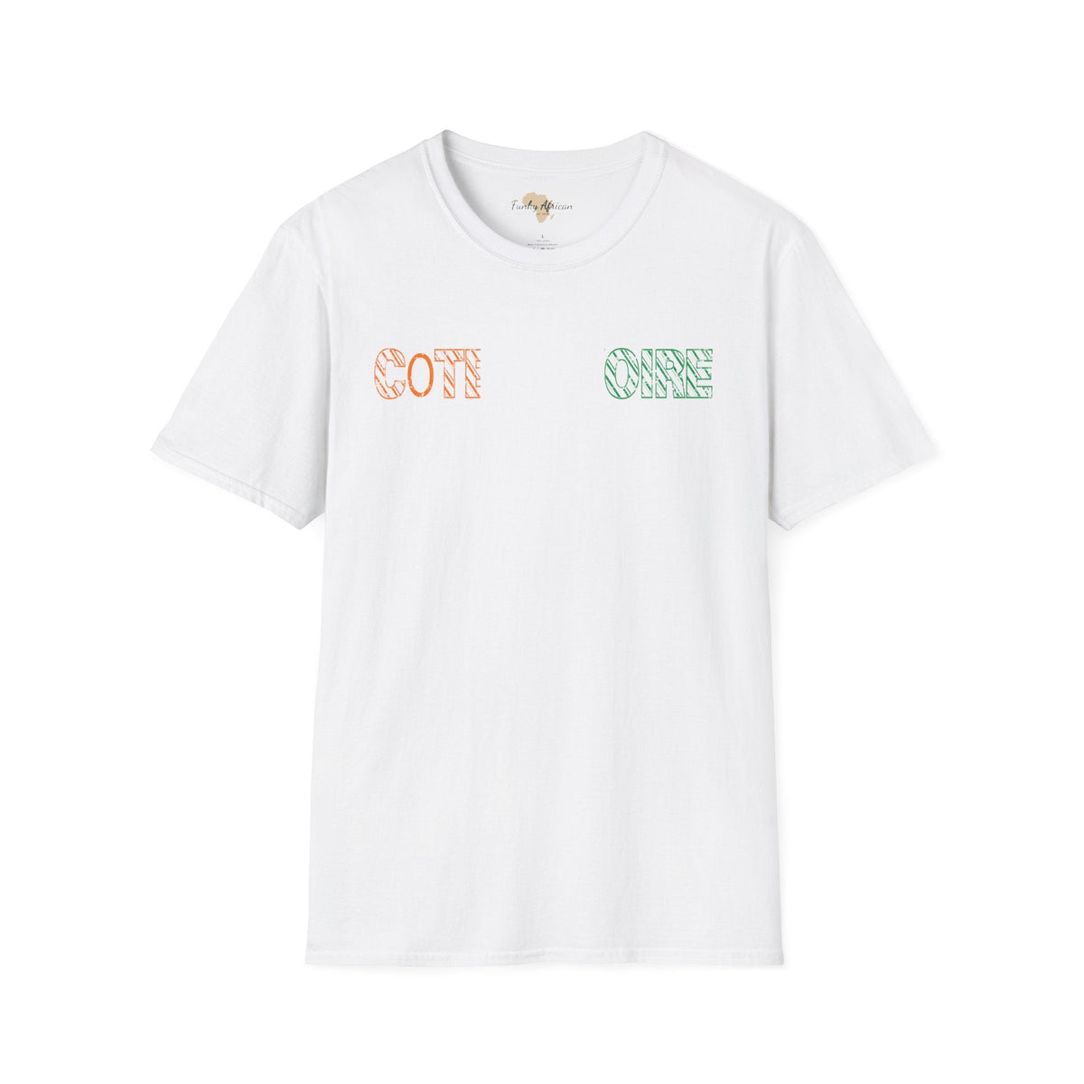 Côte d'Ivoire text unisex softstyle tee Funky African