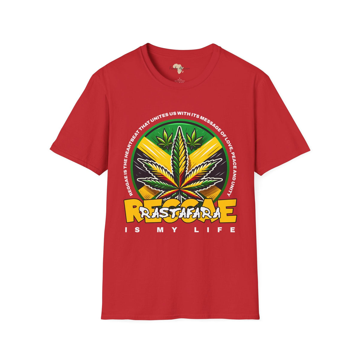 Reggae is my life  unisex tee Funky African