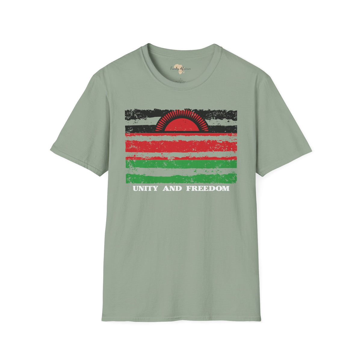 Malawi strip unisex softstyle tee Funky African