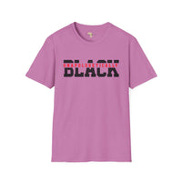 Unapologetically black unisex softstyle tee