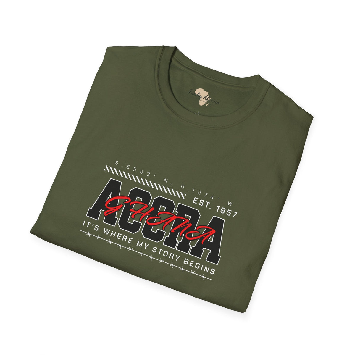 Accra Ghana unisex softstyle tee Funky African