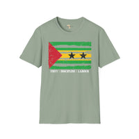 São Tomé and Príncipe strip unisex softstyle tee