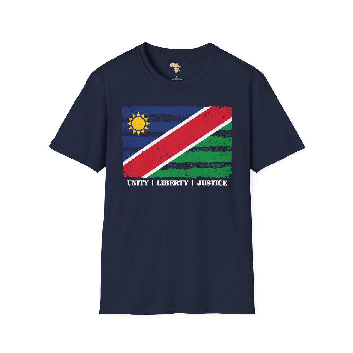 Namibia strip unisex softstyle tee Funky African