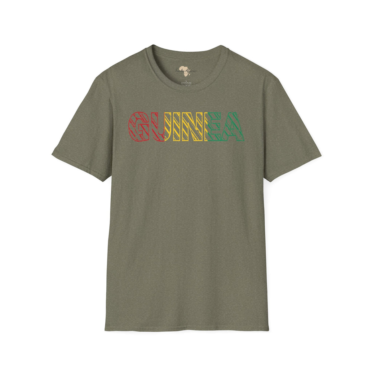 Guinea text unisex softstyle tee Funky African