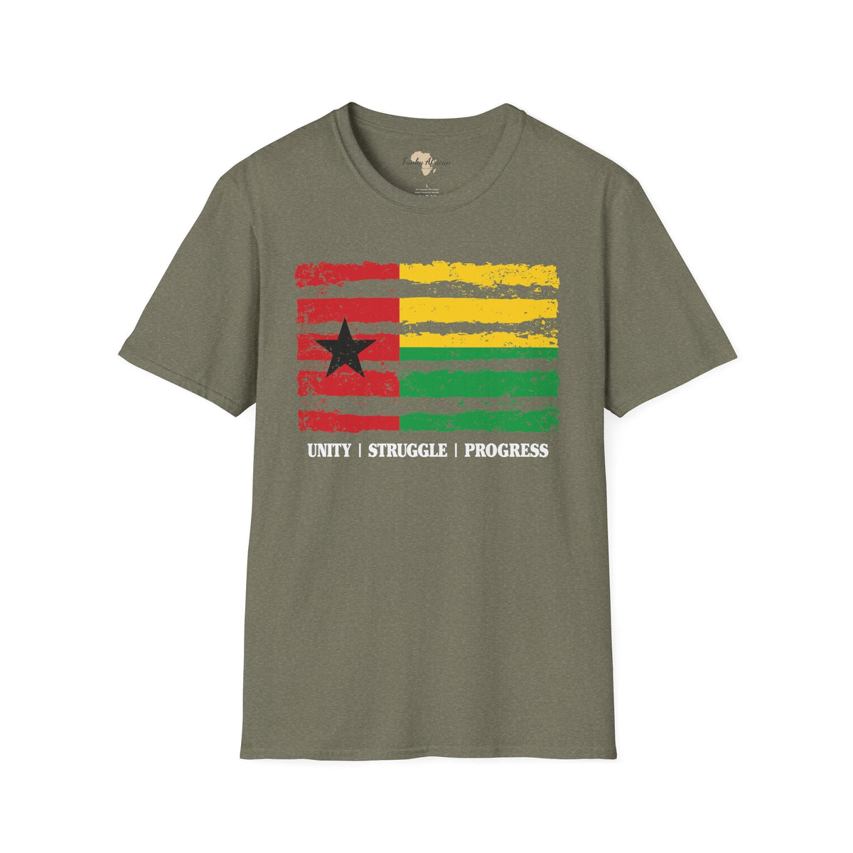 Guinea-Bissau strip unisex softstyle tee Funky African