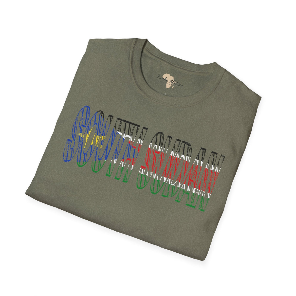 South Sudan text unisex softstyle tee Funky African