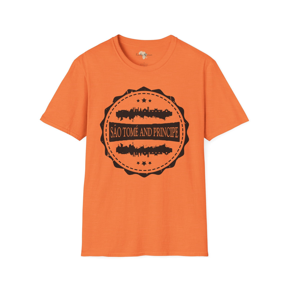São Tomé and Príncipe Stamp unisex tee Funky African