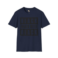 Black mixed with black unisex softstyle tee