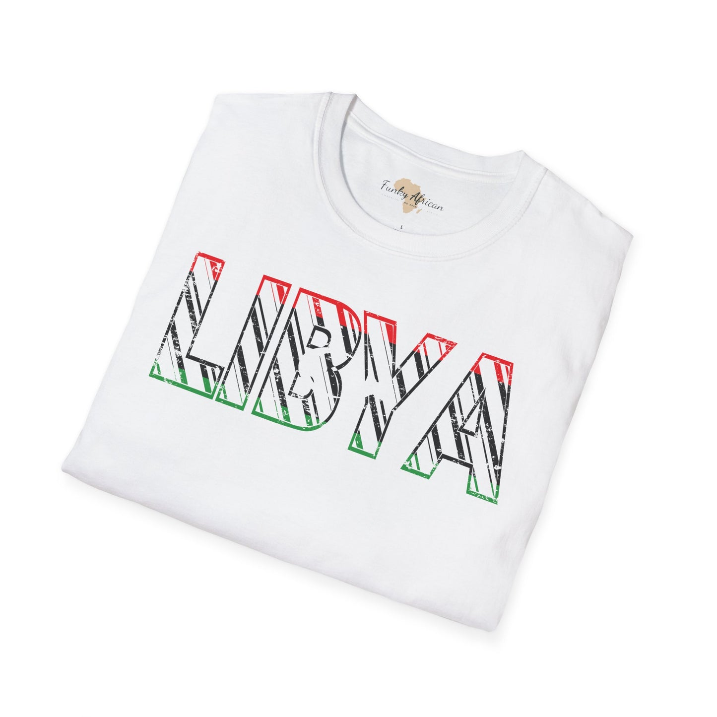 Libya text unisex softstyle tee