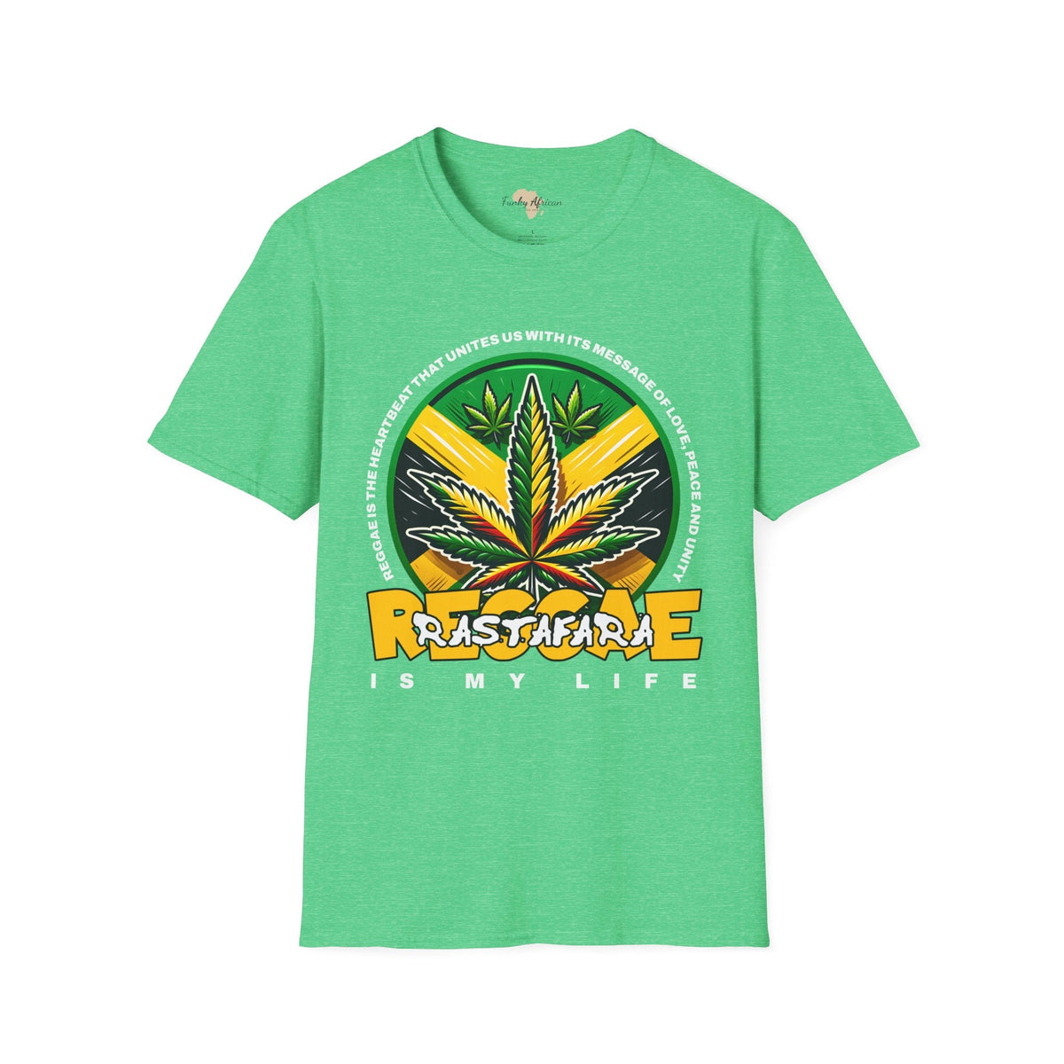 Reggae is my life  unisex tee Funky African
