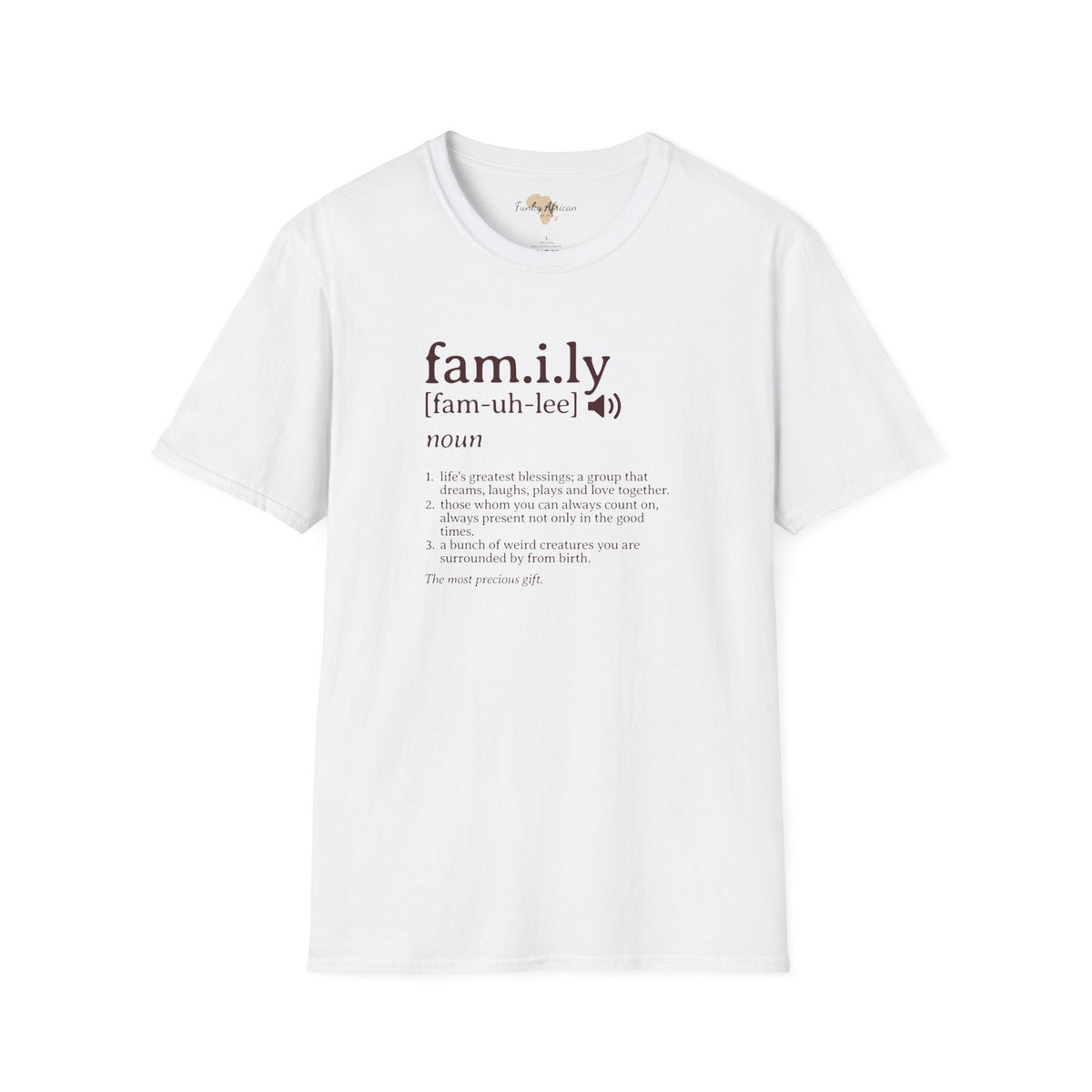 Family unisex softstyle tee Funky African