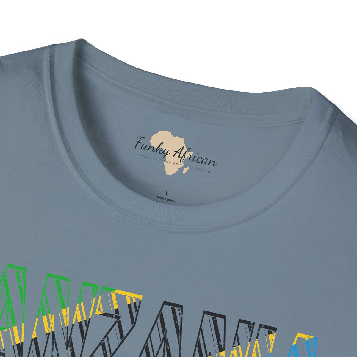 Tanzania text unisex softstyle tee Funky African
