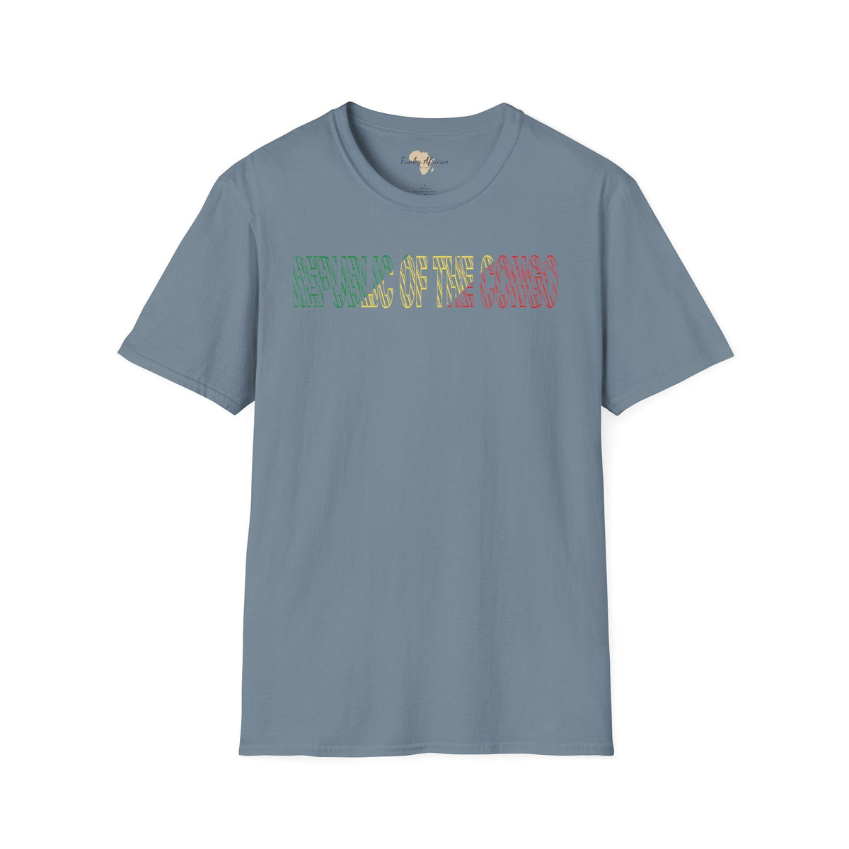 Republic of the Congo text unisex softstyle tee Funky African