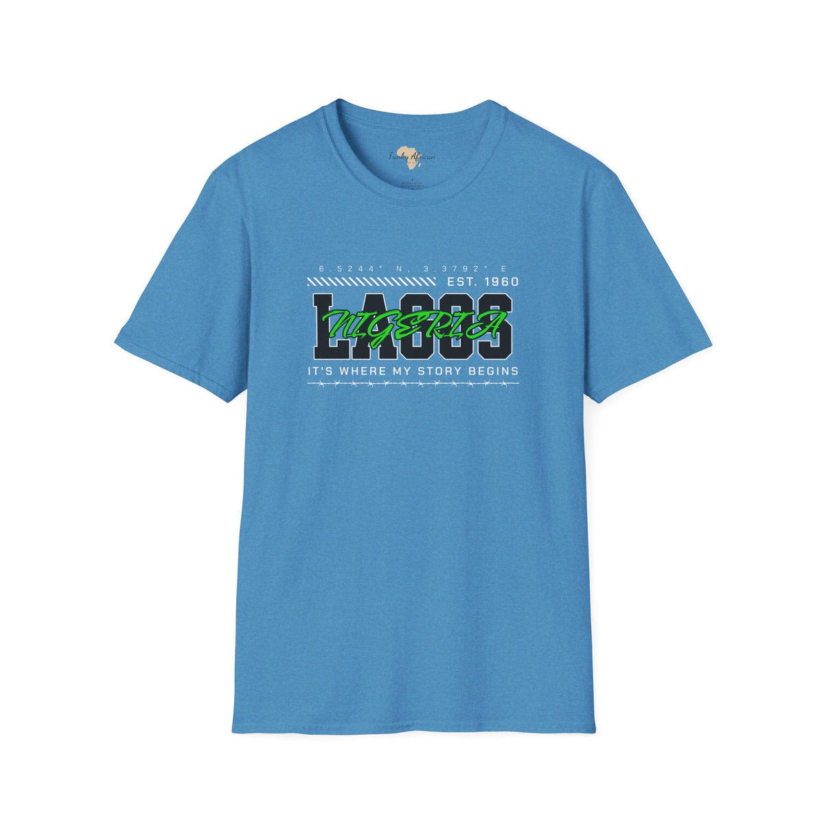 Lagos nigeria unisex softstyle tee Funky African