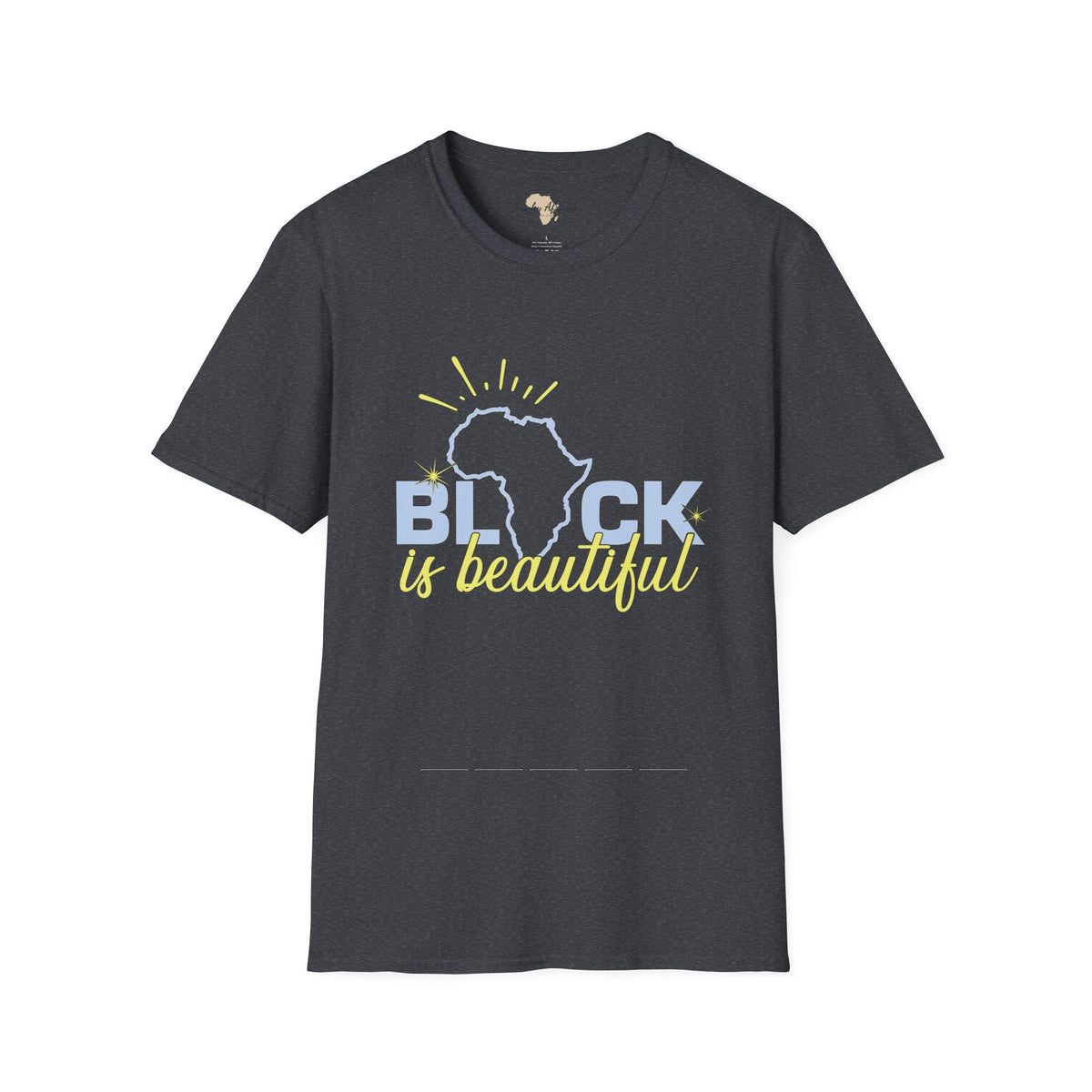 Black is beautiful unisex softstyle tee Funky African