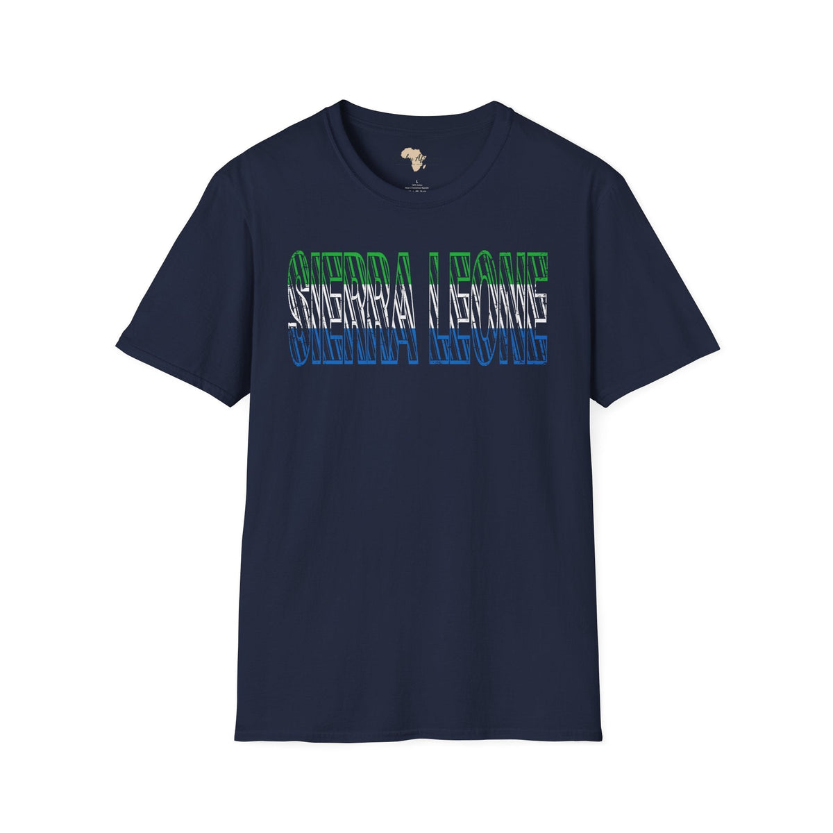 Sierra Leone text unisex softstyle tee Funky African