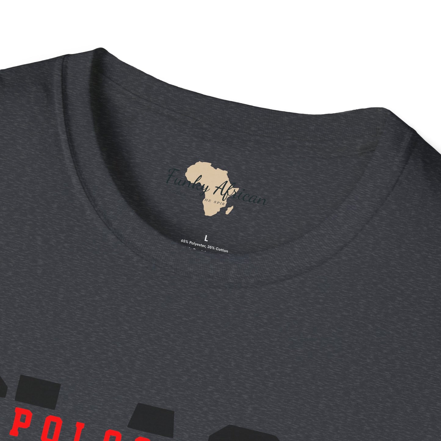 Unapologetically black unisex softstyle tee