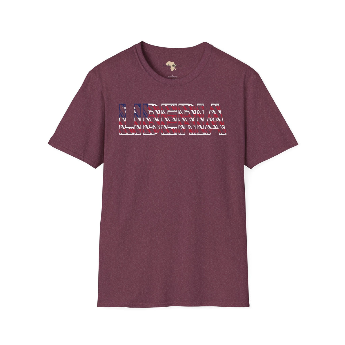 Liberia text unisex softstyle tee Funky African