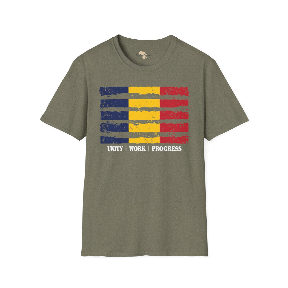 Chad strip unisex softstyle tee Funky African