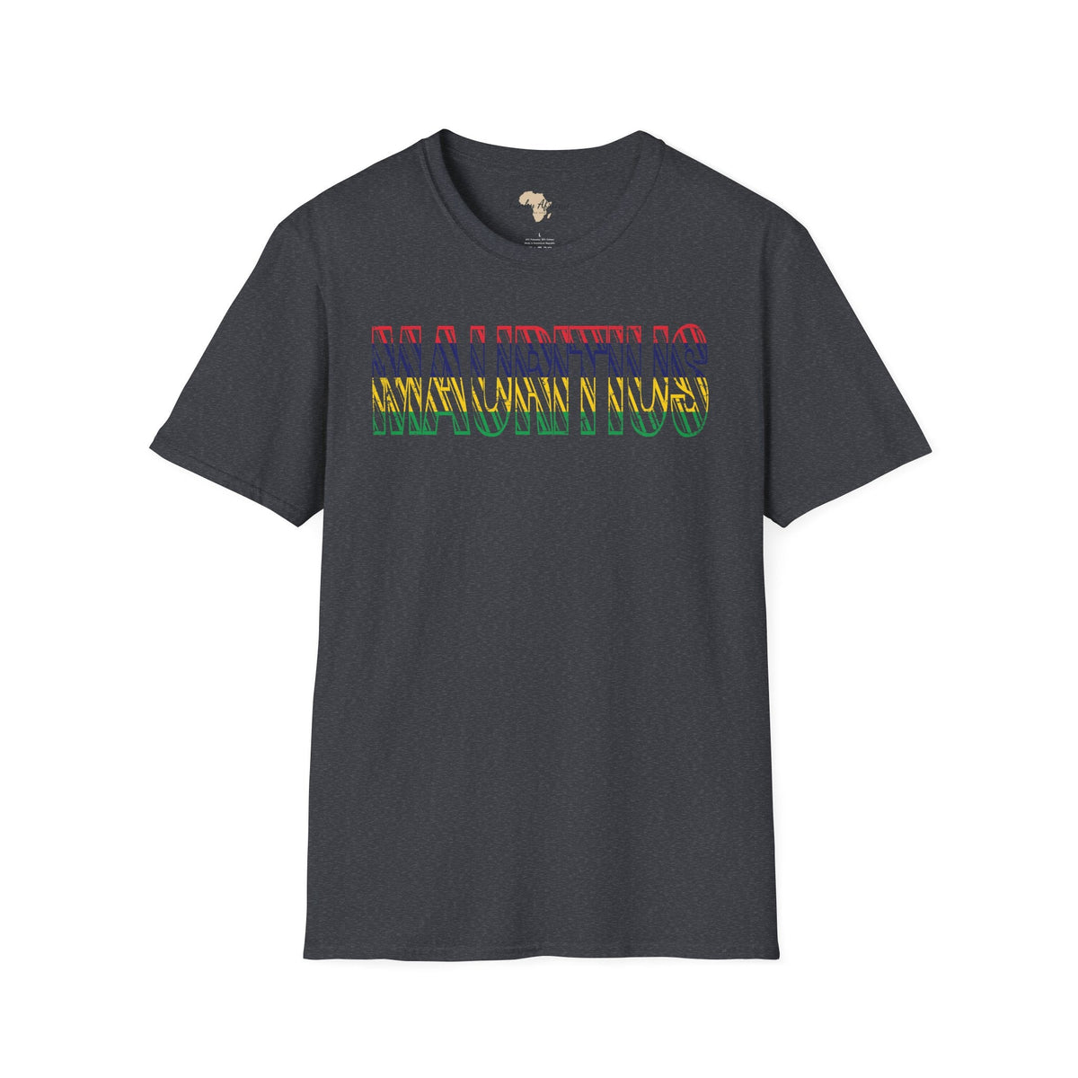 Mauritius text unisex softstyle tee Funky African