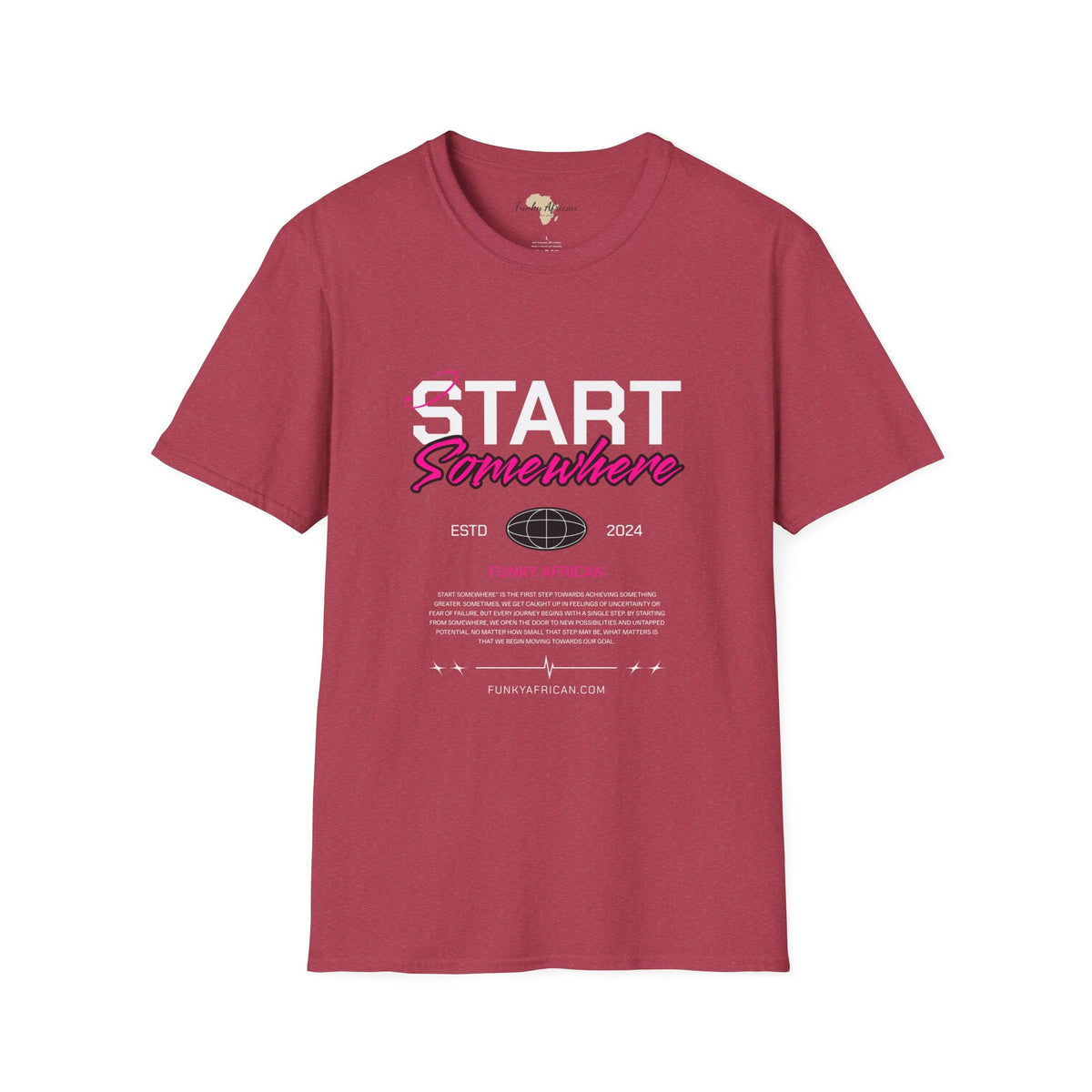 Just start unisex softstyle tee Funky African